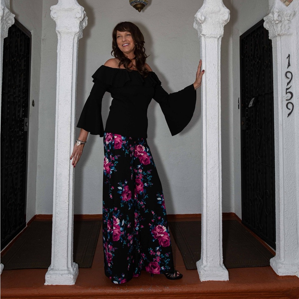 Tall Women’s Floral Palazzo Pants